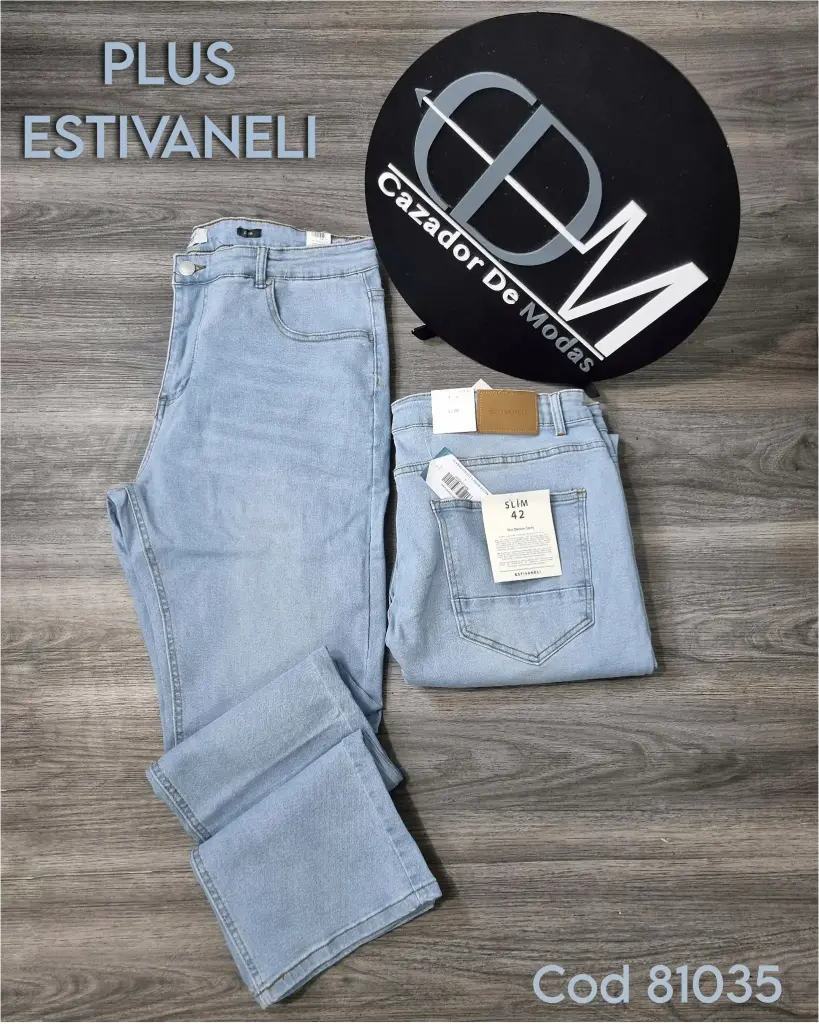 [JNP81035E40] Jeans slim plus estivaneli 81035 (40)