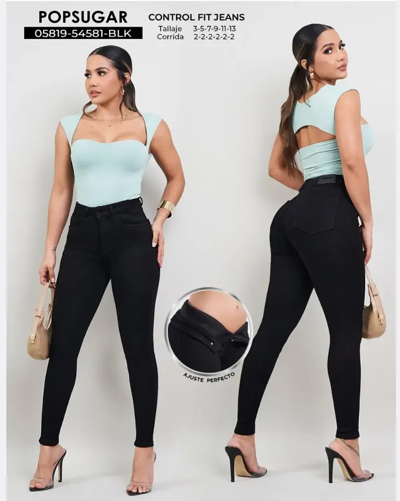 Jeans skinny con faja popsugar 54581