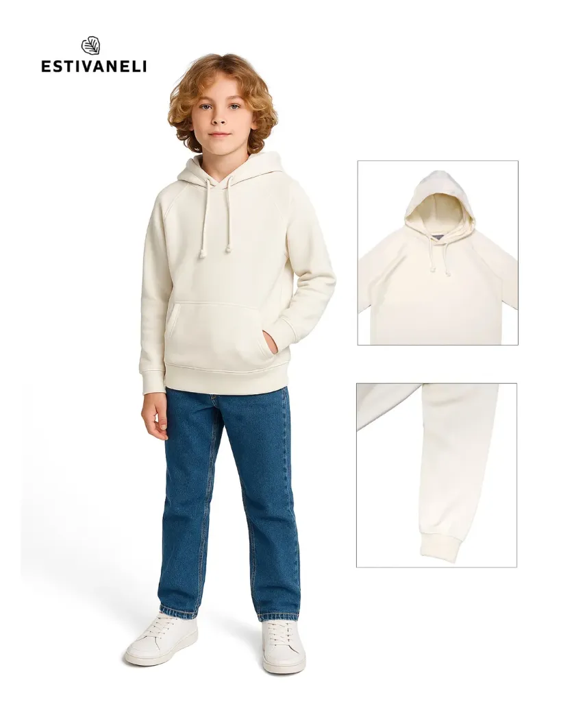[SUN75047E11X12] Sueter relaxed de niños estivaneli 75046 (11-12, CREMA)