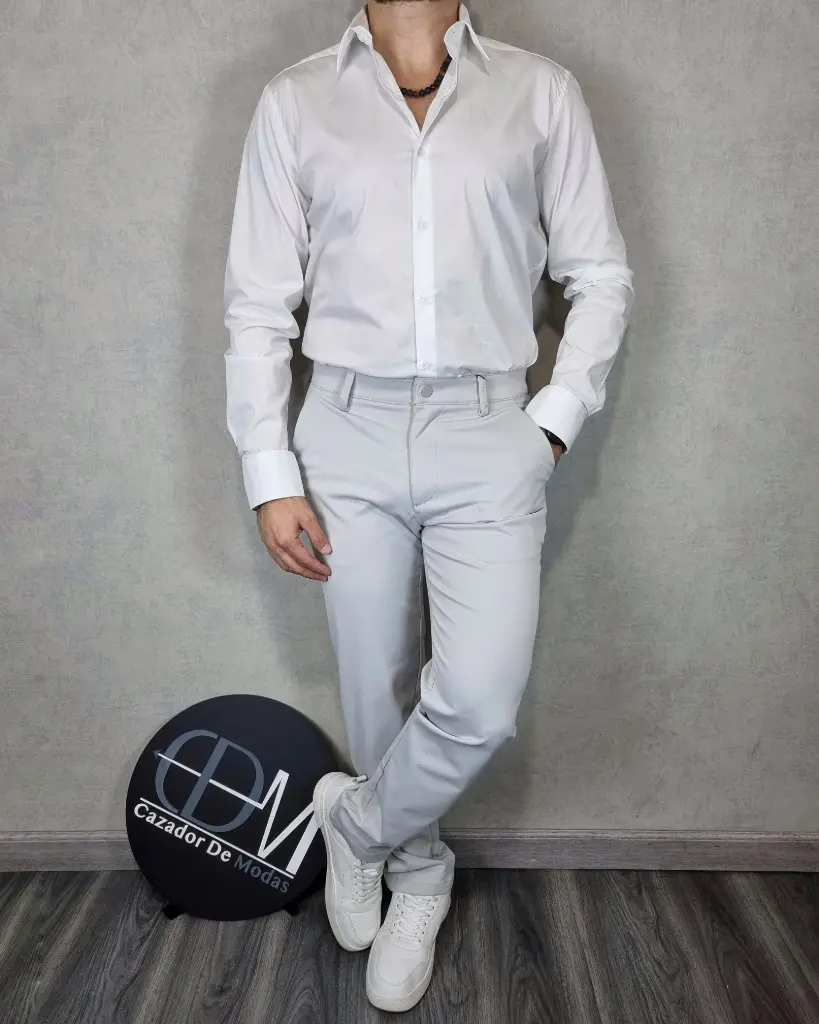 Camisa unicolor regular estivaneli 64880