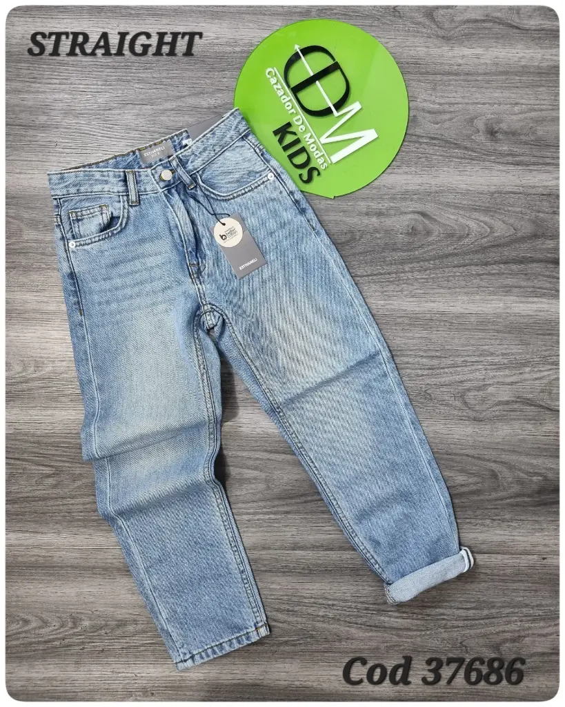 Jeans straight de niños estivaneli 37686