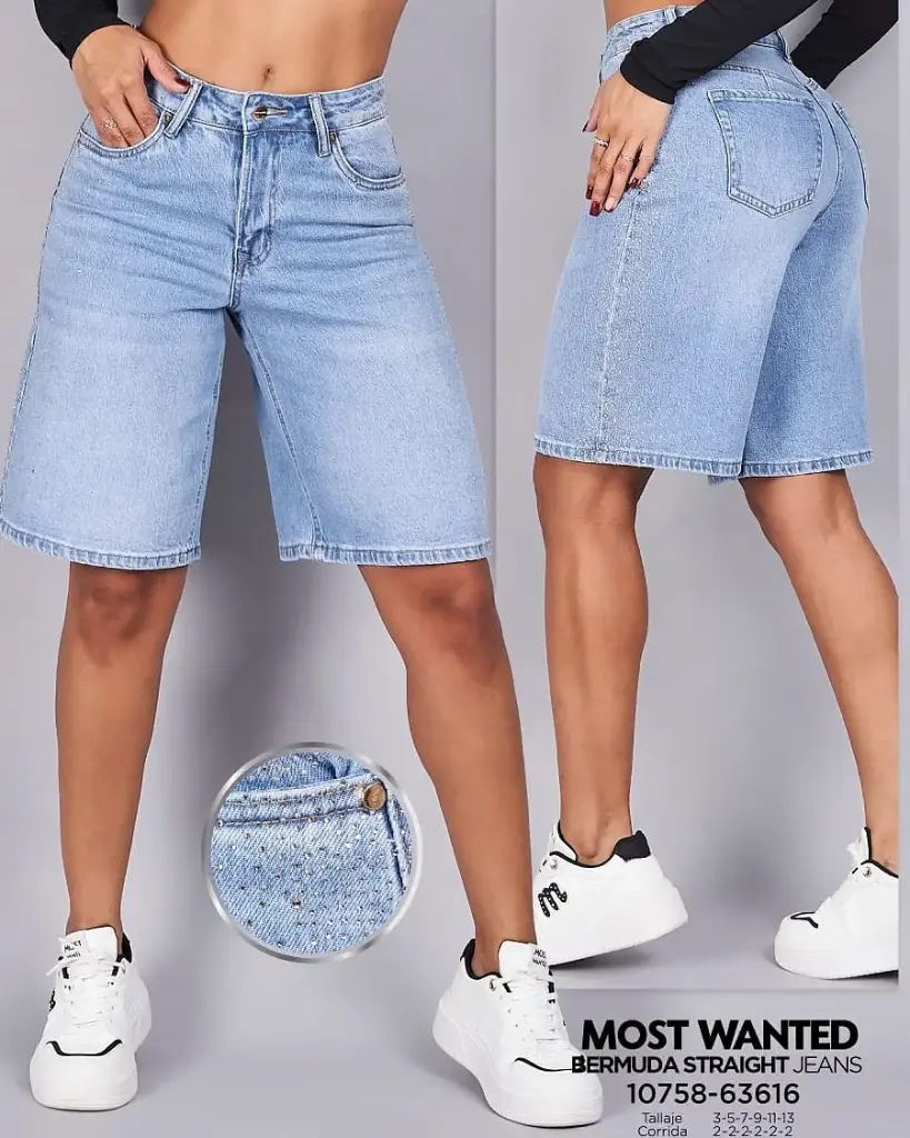 Bermuda con pedrería mostwanted 63616