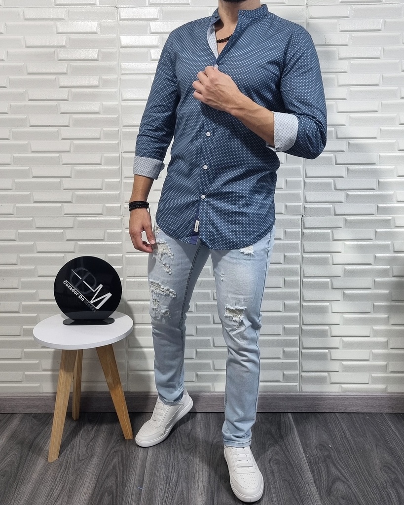 Camisa cuello mao ml estivaneli 100817