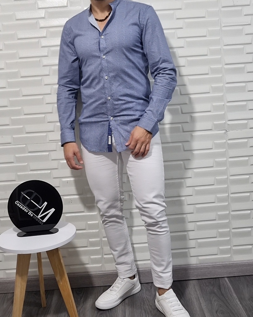 Camisa cuello mao ml estivaneli 100816
