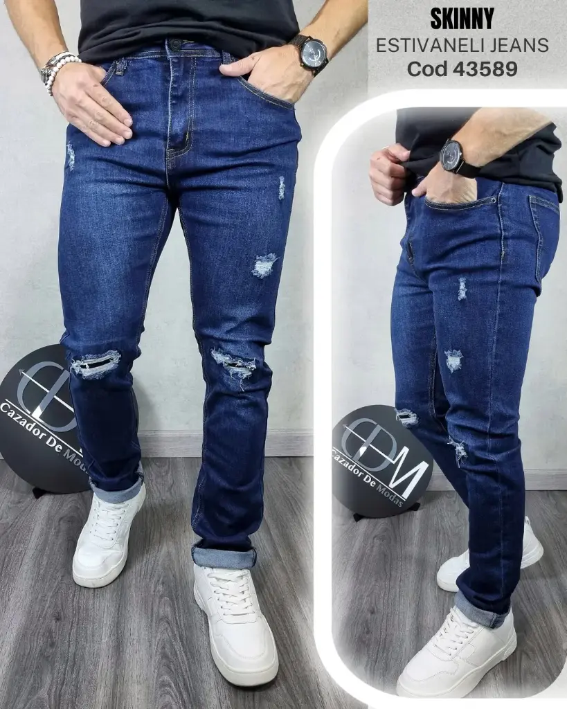 [JN43589E28] Jeans skinny estivaneli 43589 (28)