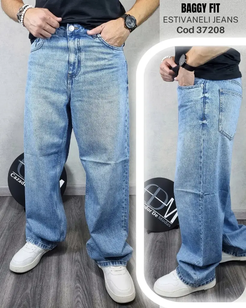 Jeans baggy estivaneli 37208