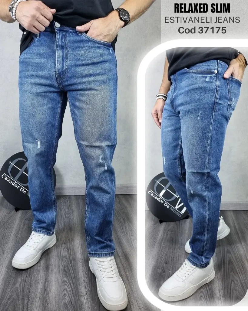 [JN37175E30] Jeans slim estivaneli 37175 (30)