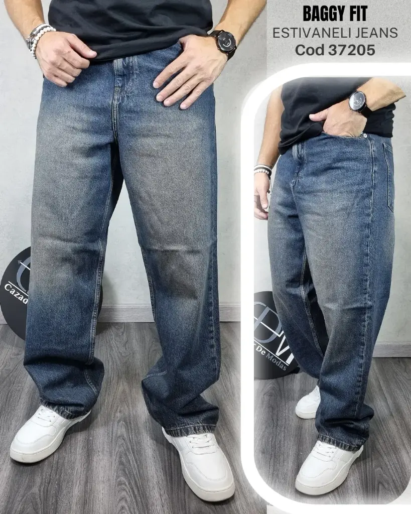 Jeans baggy estivaneli 37205