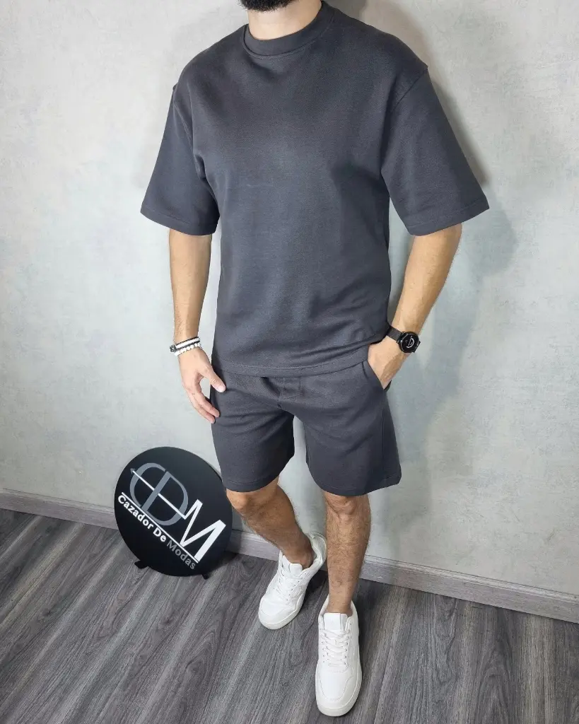 [CN7875S] Conjunto relaxed estivaneli 7875 (S, GRIS)