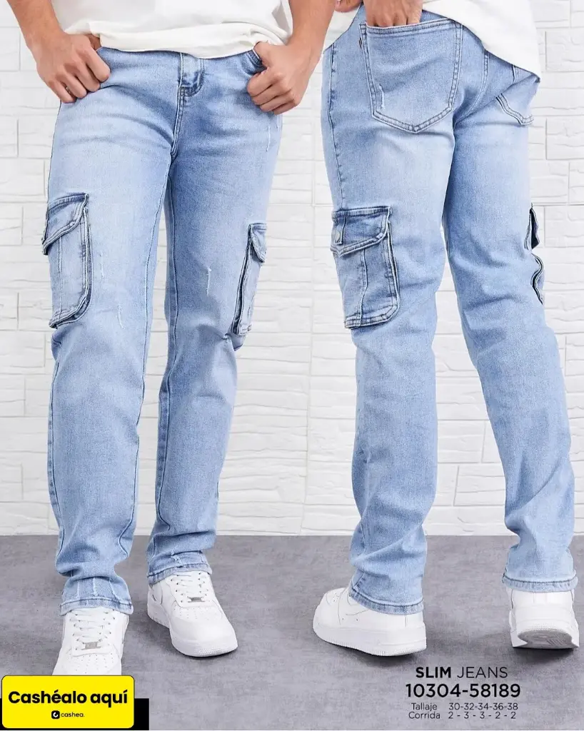[JN58189M30] Jeans slim cargo mostwanted 58189 (30)