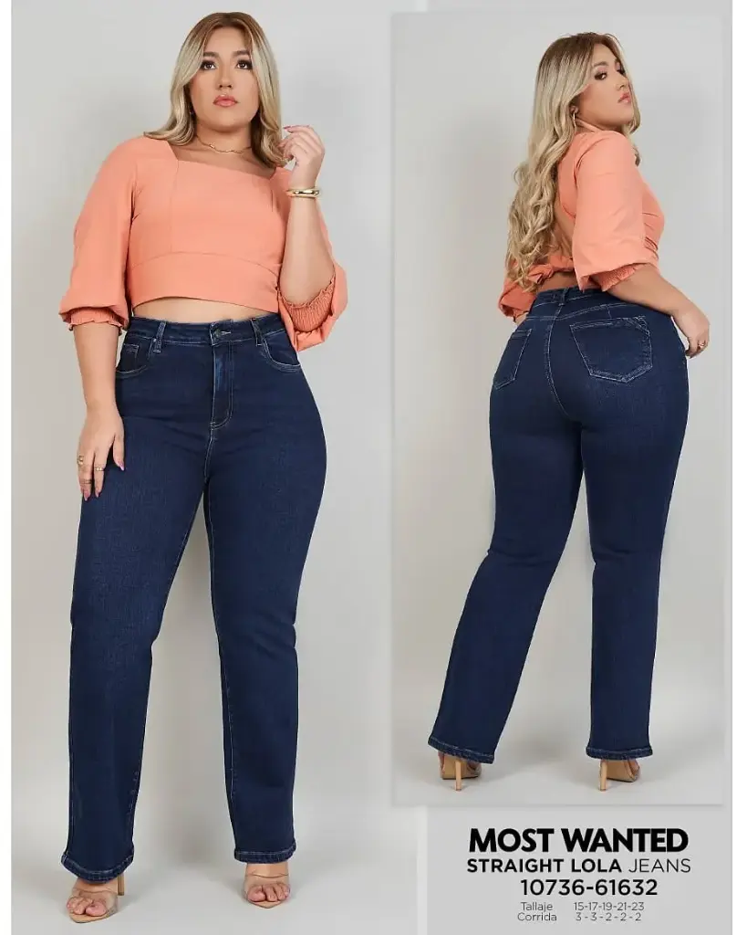 [JND61632MP15] Jeans straight lola mostwanted plus 61632 (15)