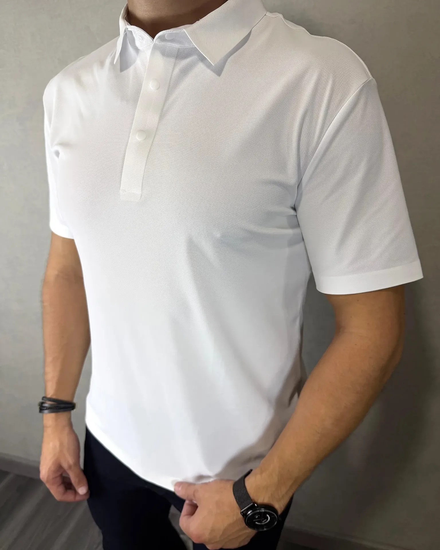 [CHE84043S] Chemise athleisure estivaneli 84049 (S, BLANCO)