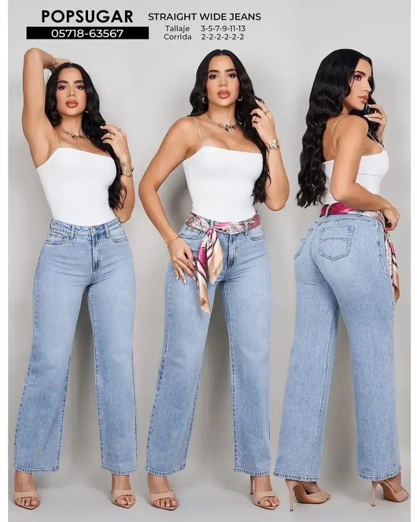 Jeans straight popsugar 63567