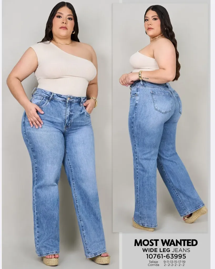Jeans wide leg mostwanted plus 63995