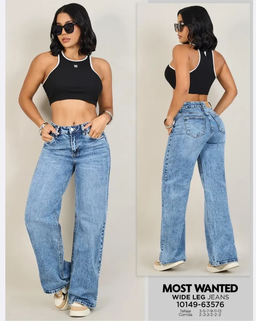 Jeans wide leg mostwanted 63576