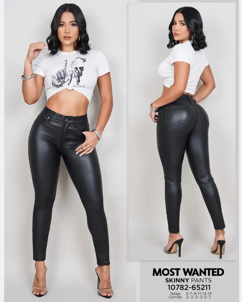 [JND65211M5] Pantalón cuerina skinny mostwanted 65211 (5)
