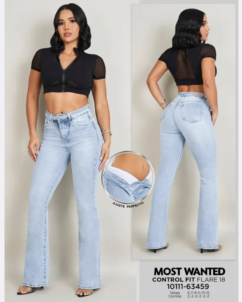 Jeans c/faja flare mostwanted 63459