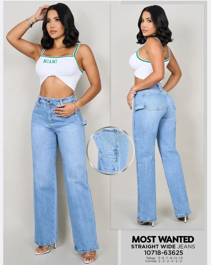 Jeans straight wide mostwanted 63625
