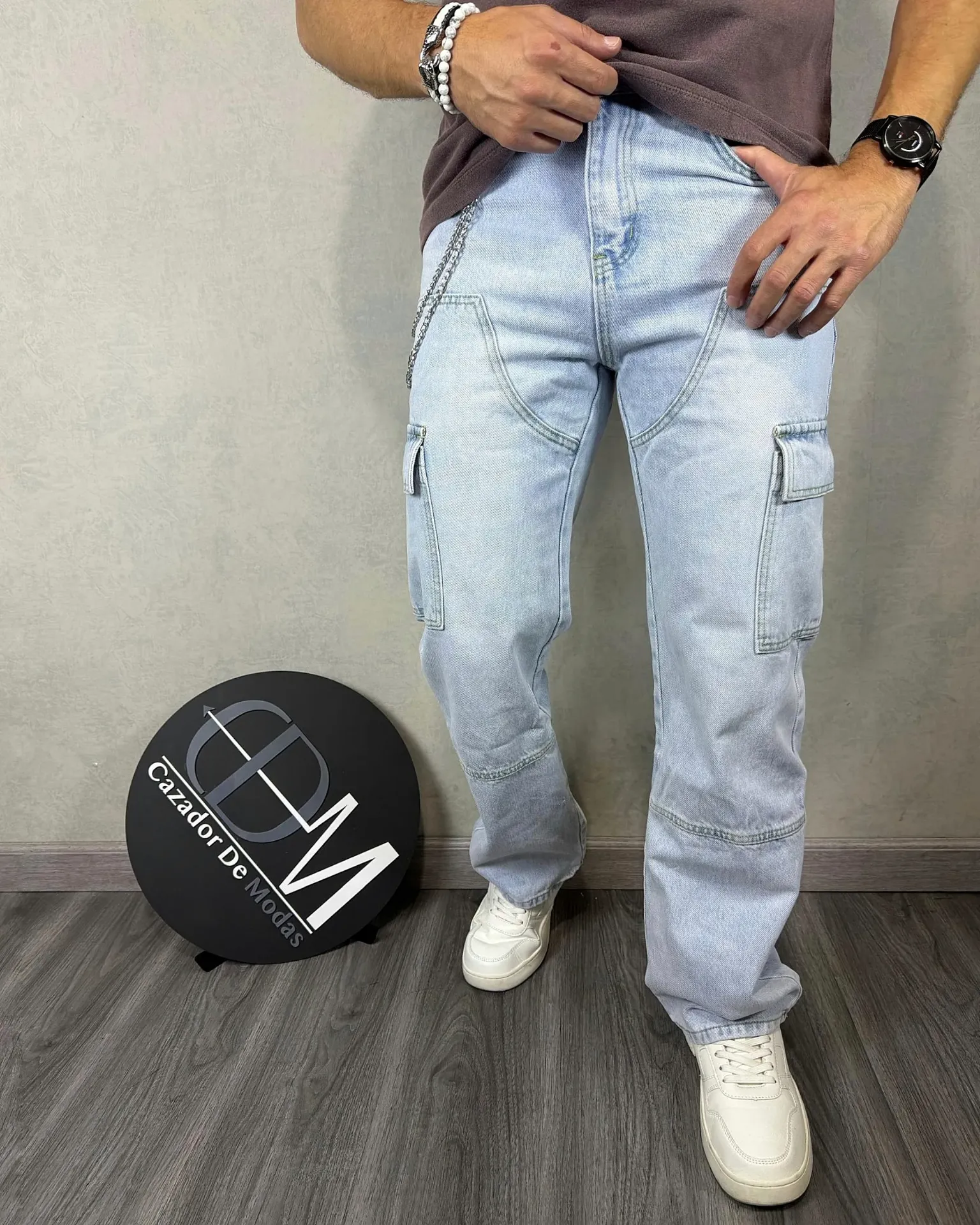 Jeans baggy cargo mostwanted 65050