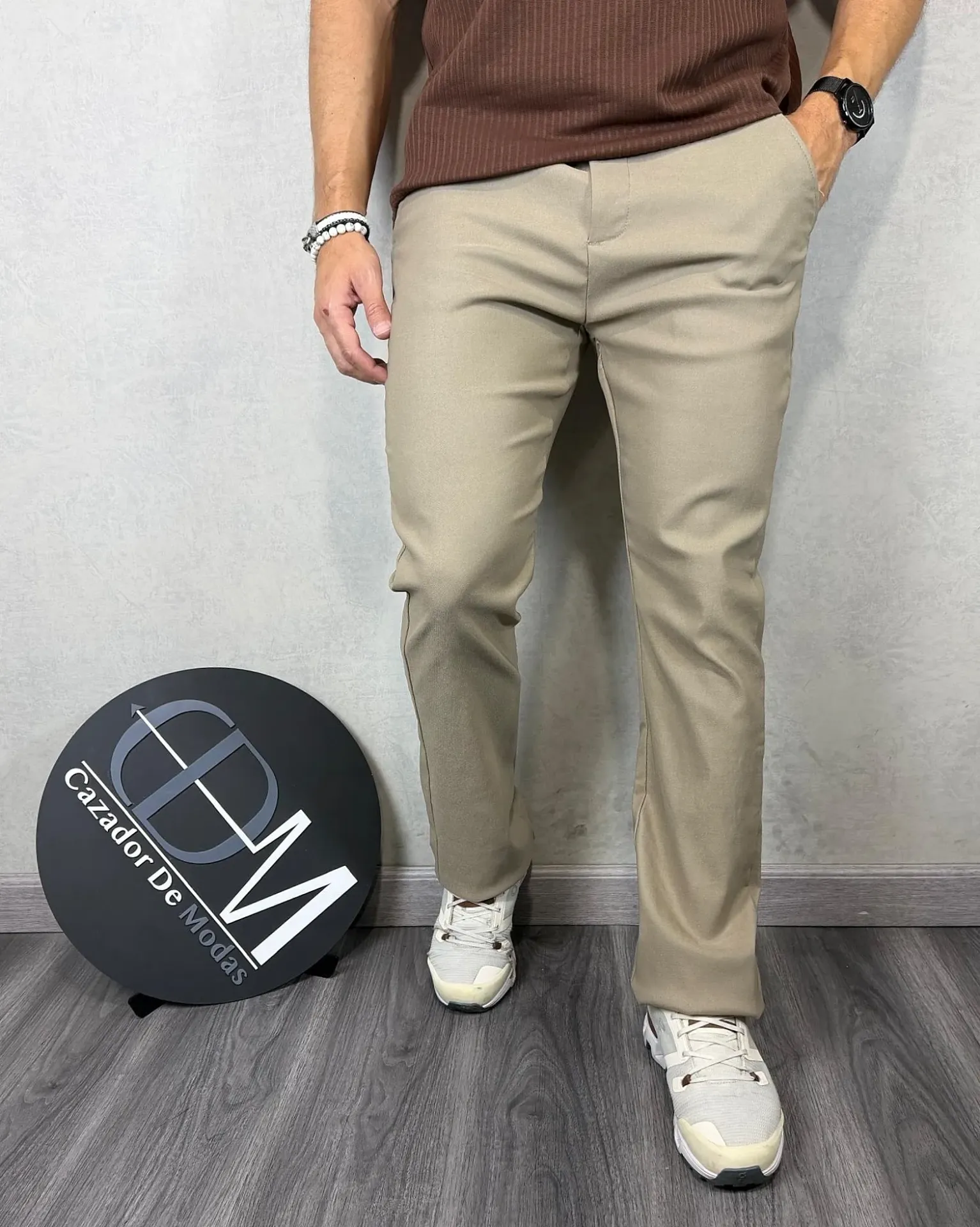 Pantalón casual slim estivaneli 43659