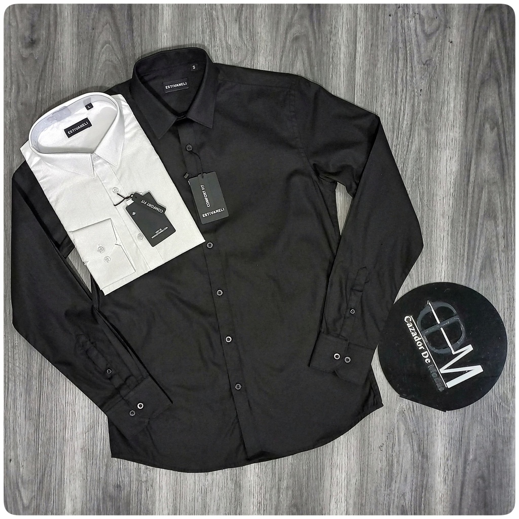 Camisa unicolor m/larga 9326