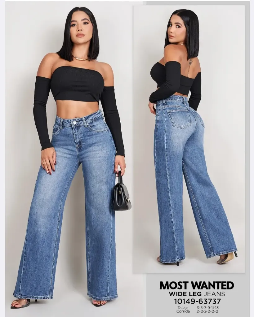 Jeans wide leg mostwanted 63737