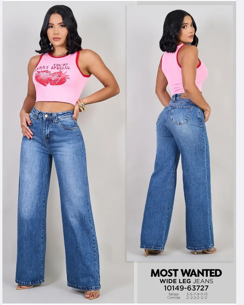 [JND63727M3] Jeans wide leg mostwanted 63727 (3)