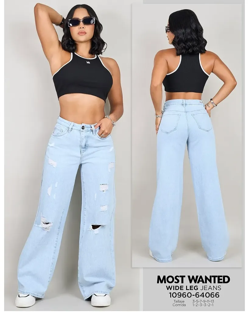 Jeans wide leg mostwanted 64066