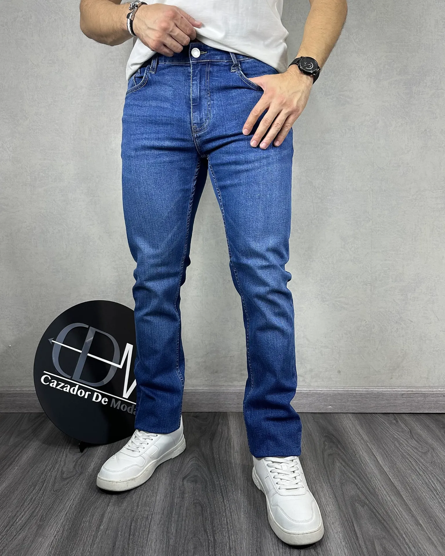 Jeans slim straight estivaneli 37078