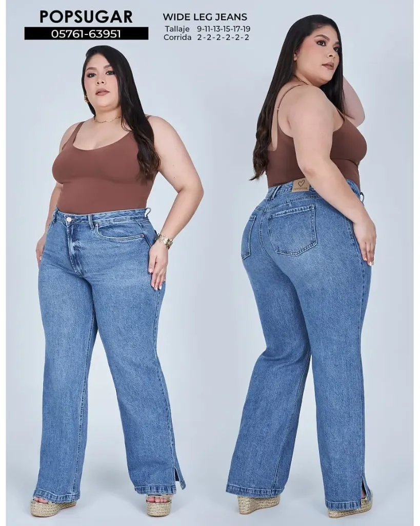 Jeans wide legs popsugar plus 63951