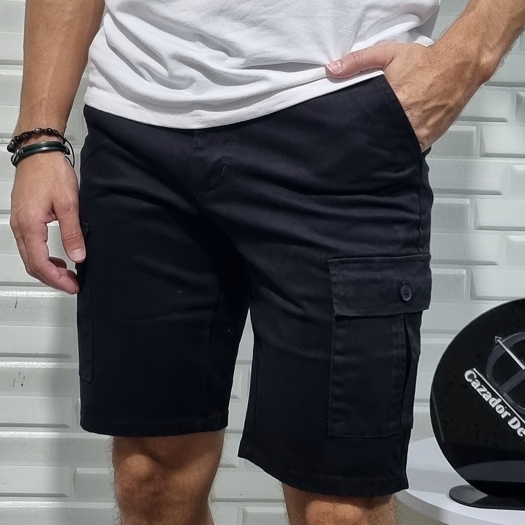 [BR115228E28N] Bermuda cargo estivaneli 115228 (28, NEGRO)