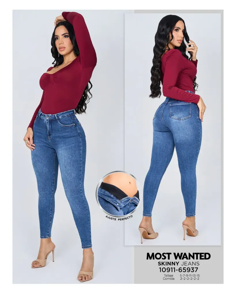 Jeans skinny c/faja mostwanted 65937