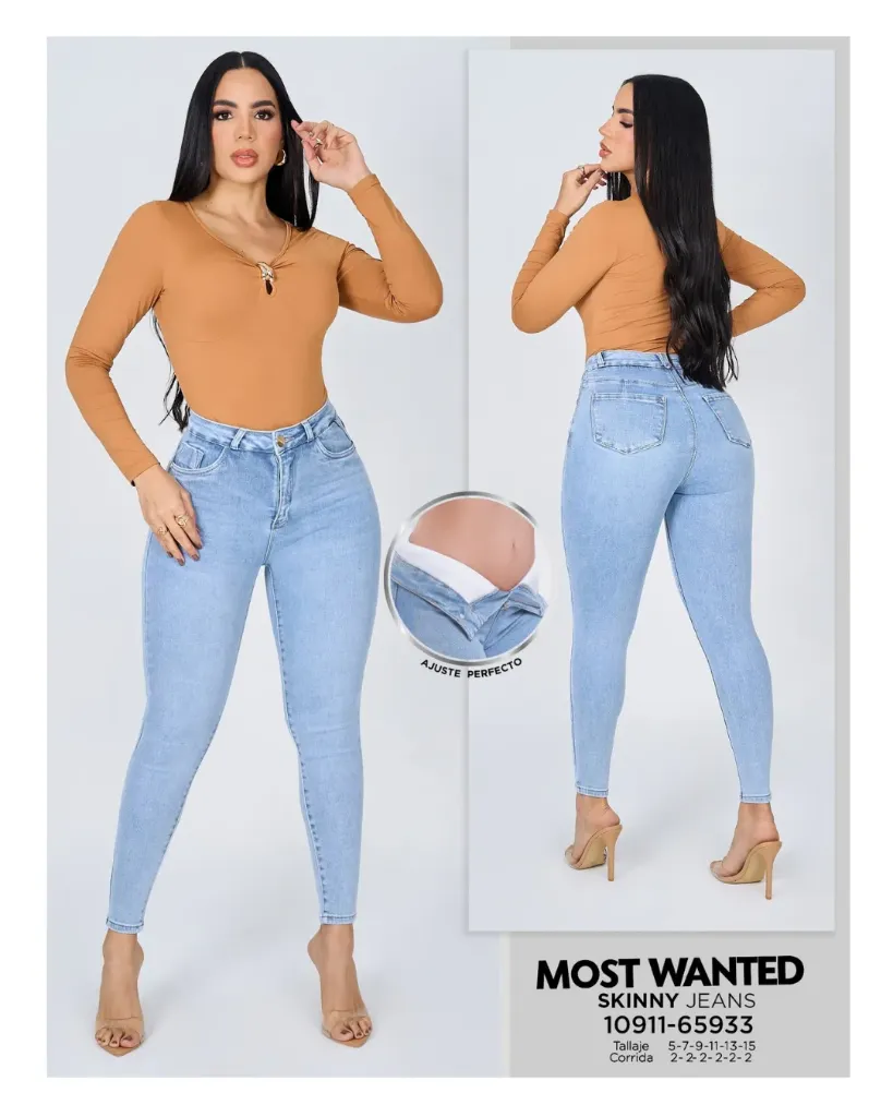 Jeans skinny c/faja mostwanted 65933