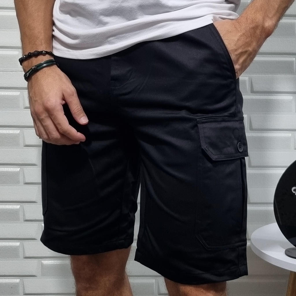 [BR6074E30N] Bermuda cargo estivaneli 6074 (30, NEGRO)