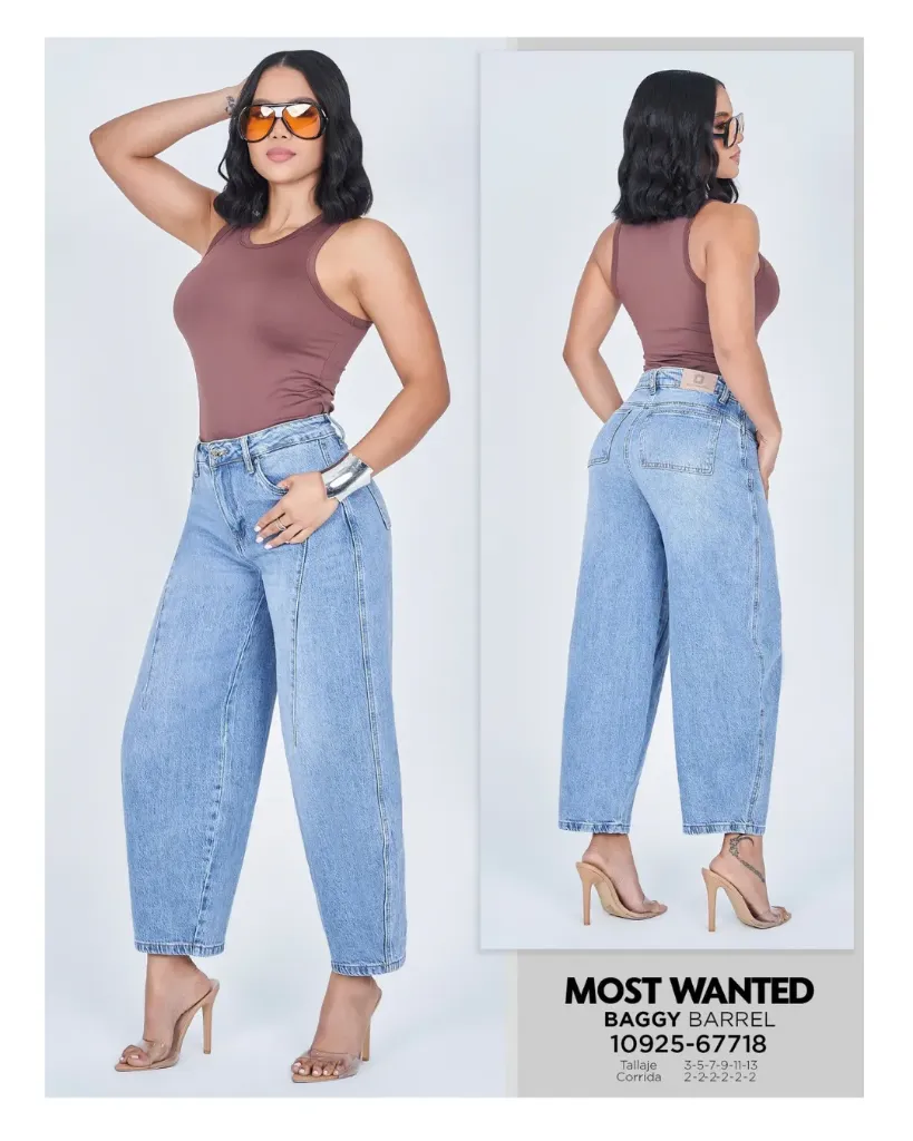 [JND67718M3] Jeans baggy barrel mostwanted 67718 (3)