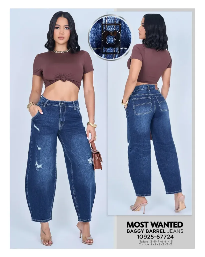 Jeans baggy barrel mostwanted 67724
