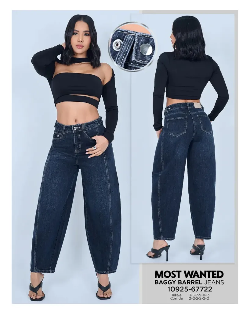 Jeans baggy barrel ajustable mostwanted 67722