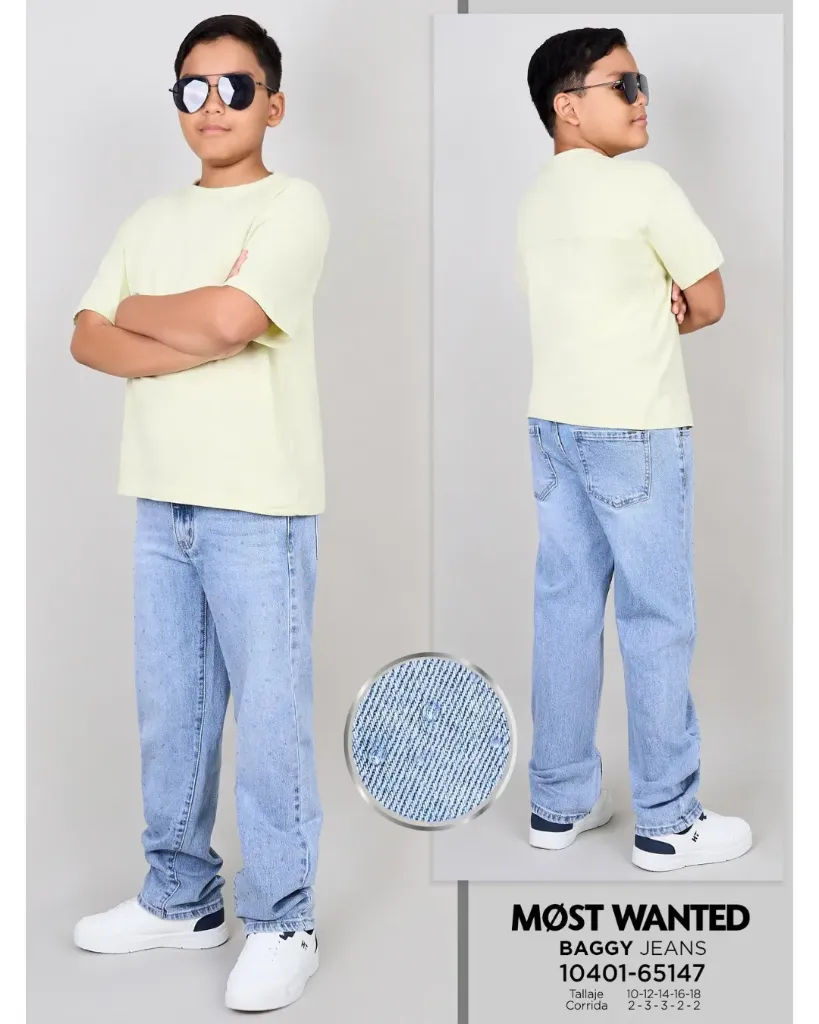 [JNN65147M16] Jeans baggy c/pedrería mostwanted 65147 (16)