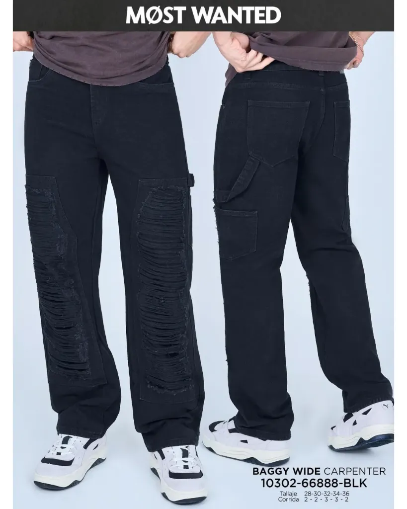 [JN66888M28] Jeans baggy wide mostwanted 66888 (28)
