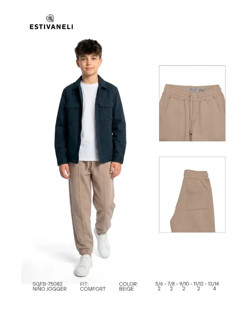 [JN75082E11X12] Jogger comfort fit estivaneli 75082 (11-12)