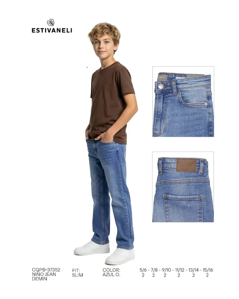 [JNN37352E7] Jeans tapered slim estivaneli 37352 (7)