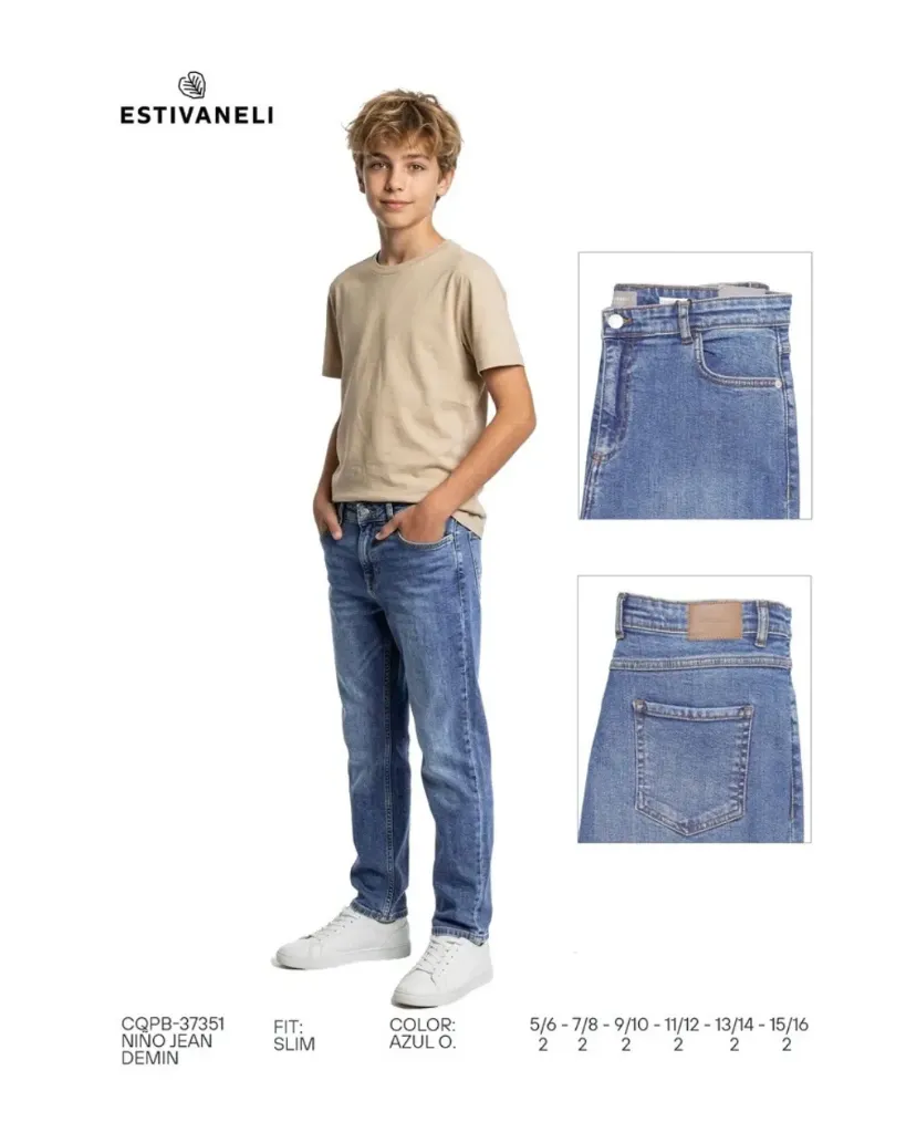 [JNN37351E7] Jeans tapered slim estivaneli 37351 (7)