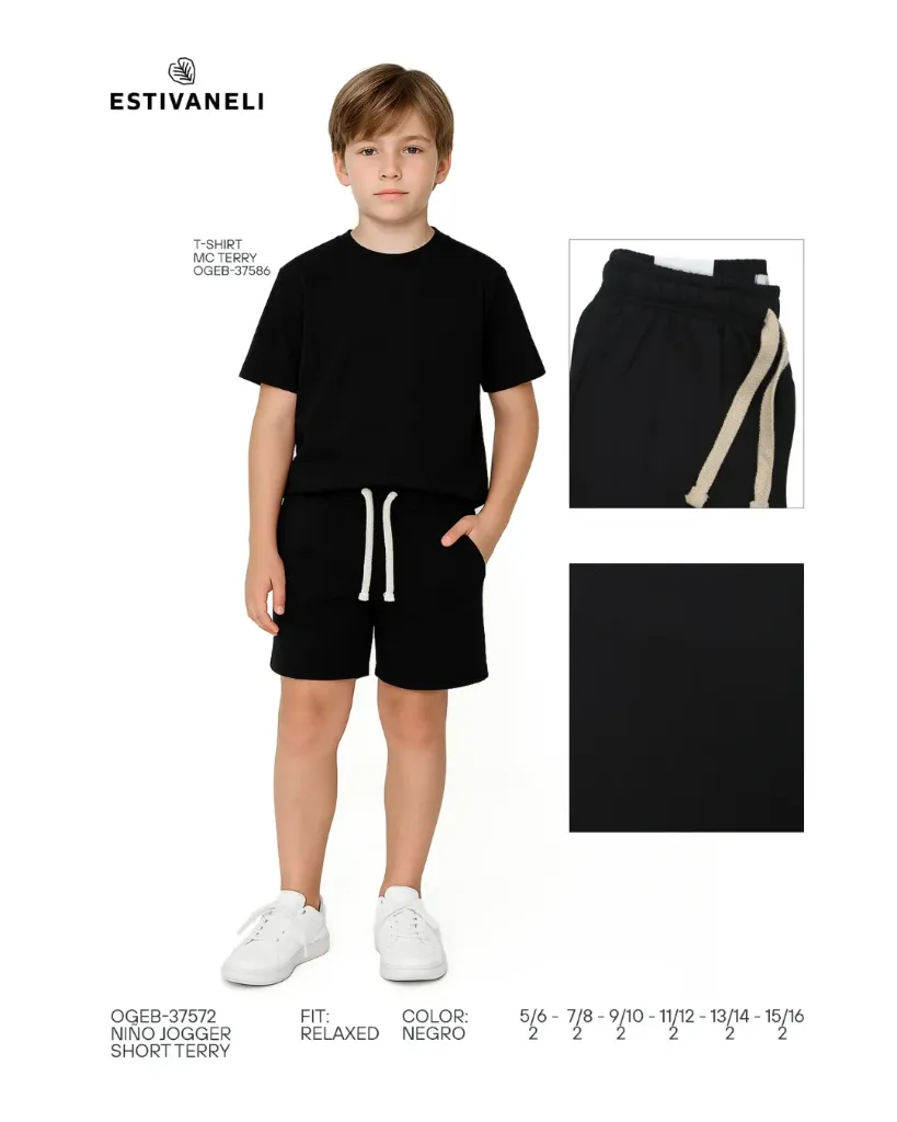 Conjunto short de niños estivaneli 37586