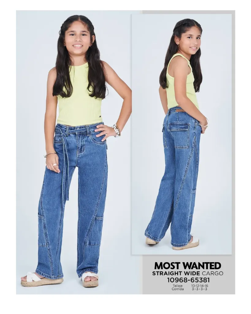 [JNN65381M16] Jeans straight wide cargo mostwanted 65381 (16)
