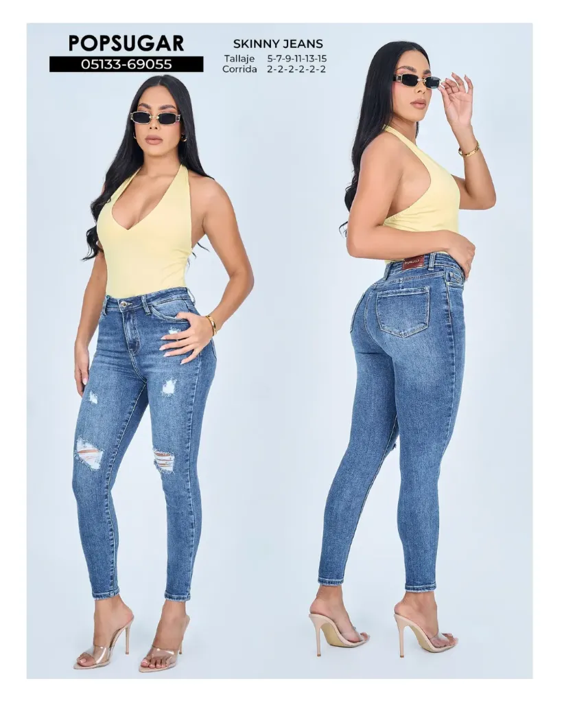 Jeans skinny c/rotos popsugar 69055