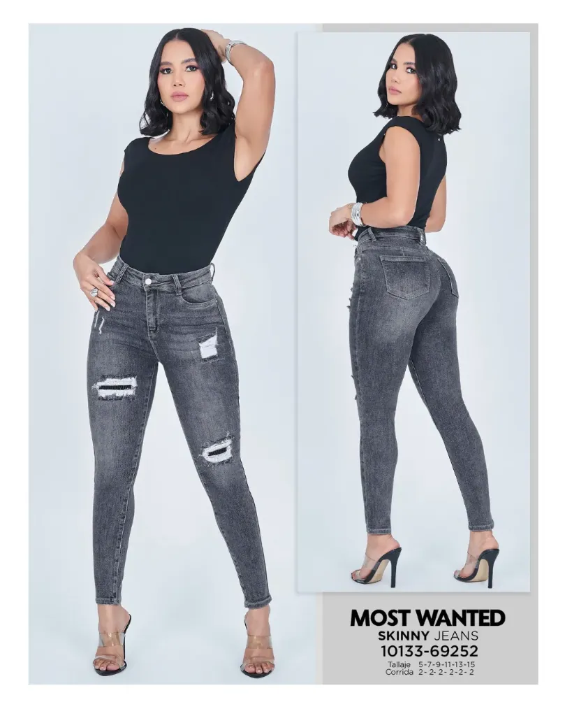 Jeans skinny c/rotos mostwanted 69252