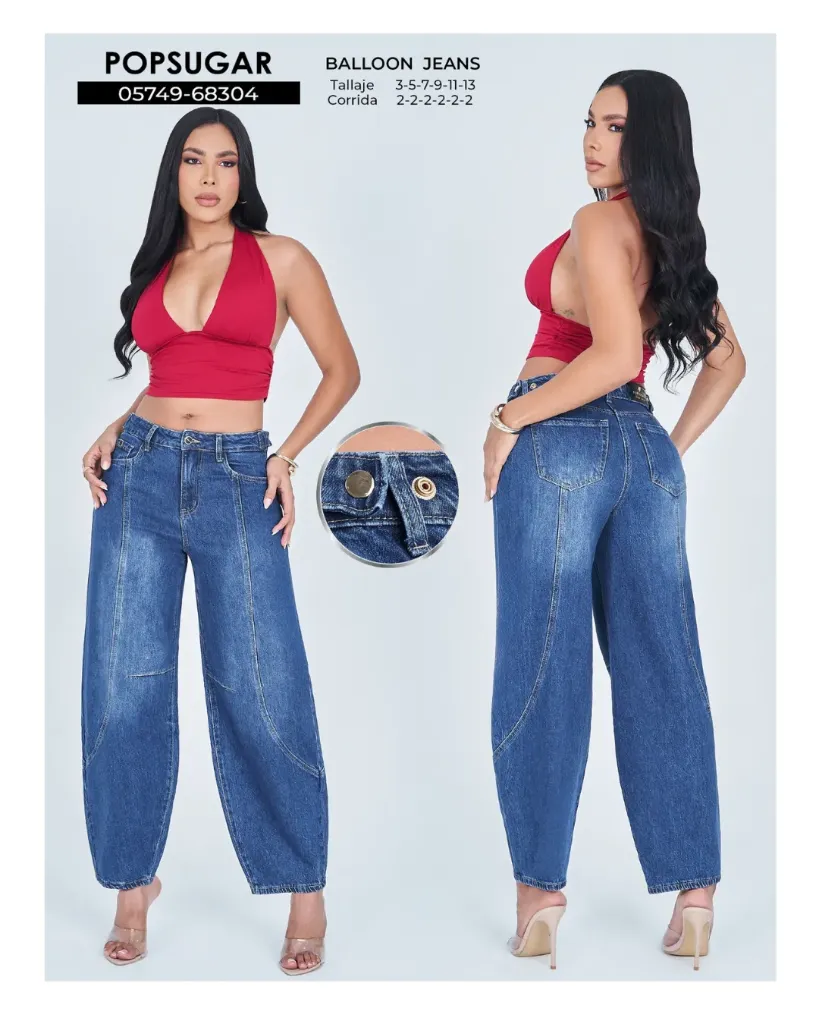 Jeans balloon ajustable popsugar 68304