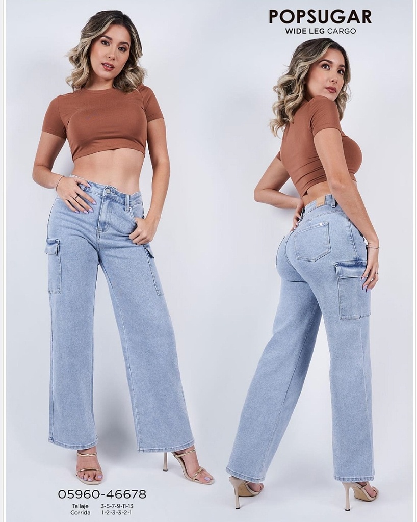 Jeans cargo dama popsugar 46678