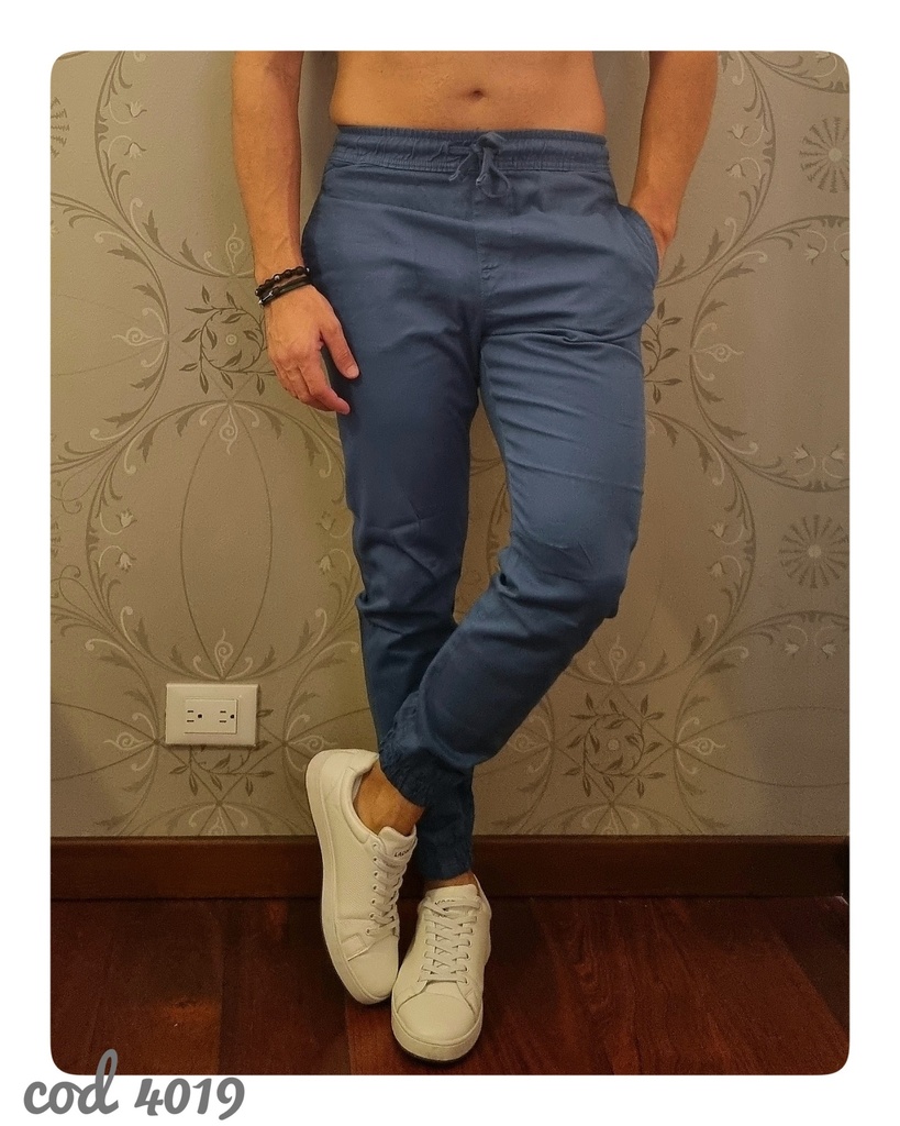 [JE4019AS] Jogger estivaneli j40 (S, AZUL)