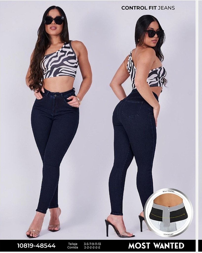 [JND48544M3] Jeans dama mostwanted con faja 48544 (3)